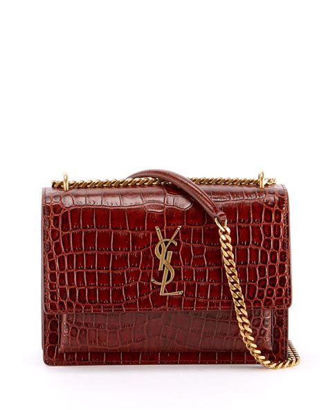 ysl sunrise bag|ysl sunset bag medium croc.